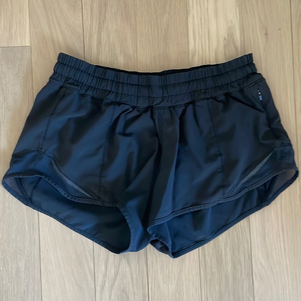 Black Lululemon Hotty Hot Short